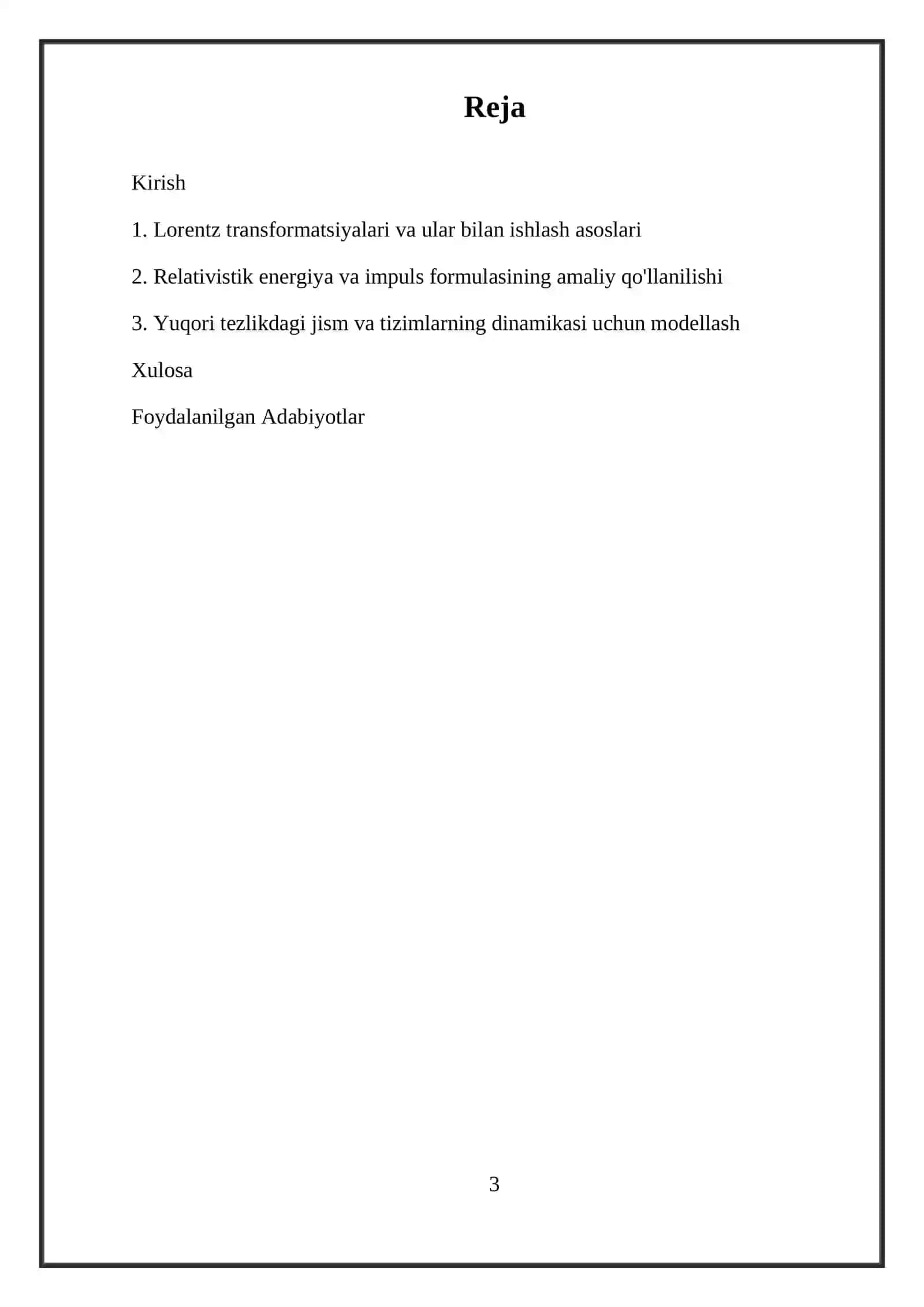 Relyativistik Dinamika Elementlari 3