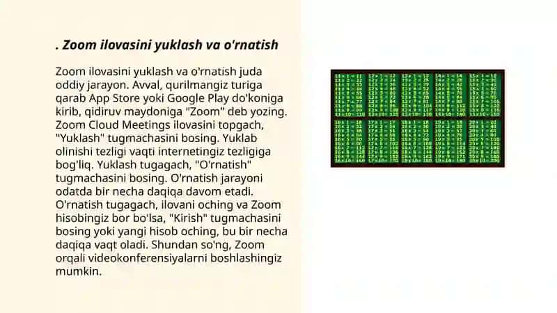 Zoom platformasida konfirensiya yaratish va unga foydalanuvchilarni ulash va boshqarish 3
