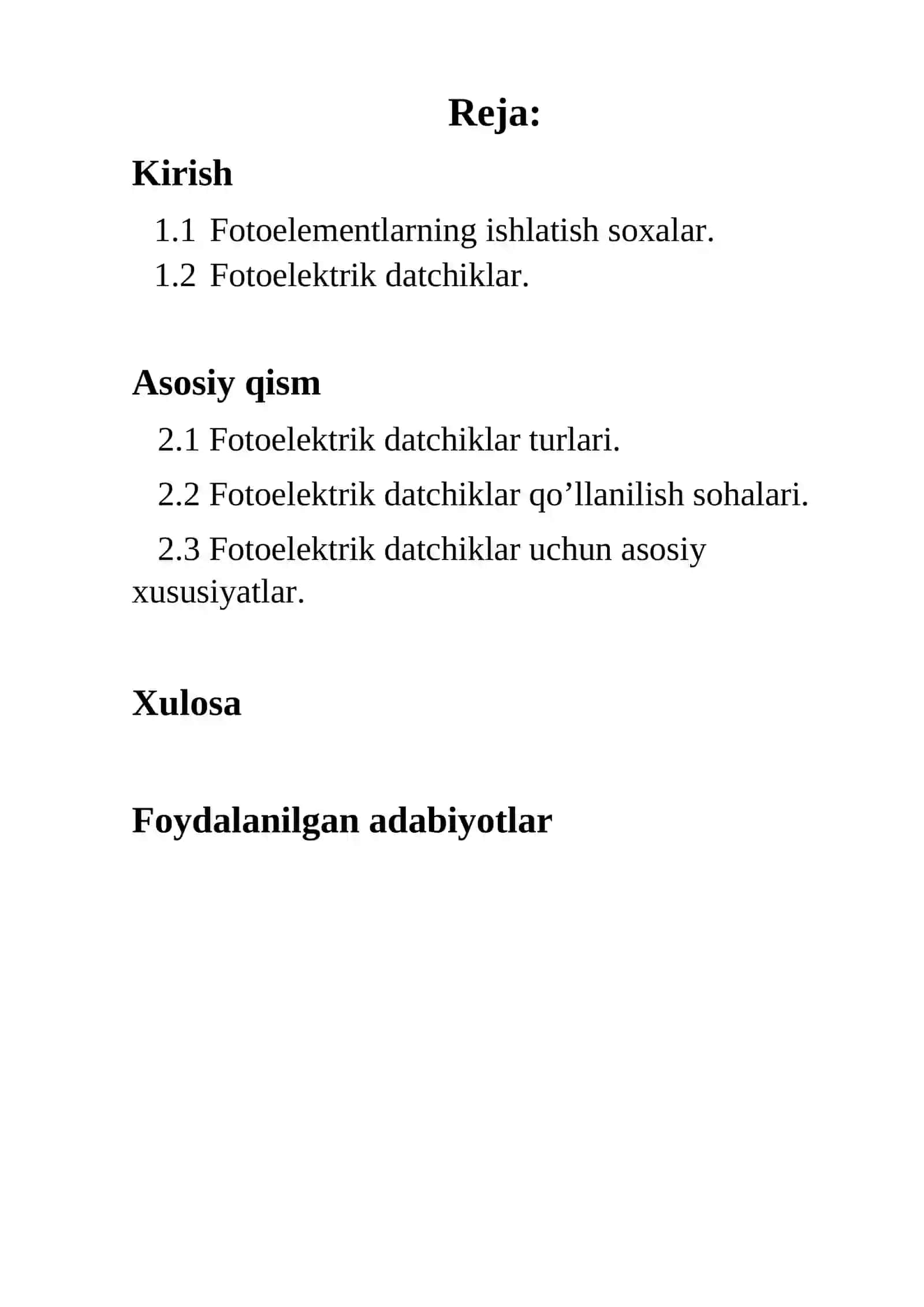 Fotoelektrik datchiklar qo'llanilishi 3