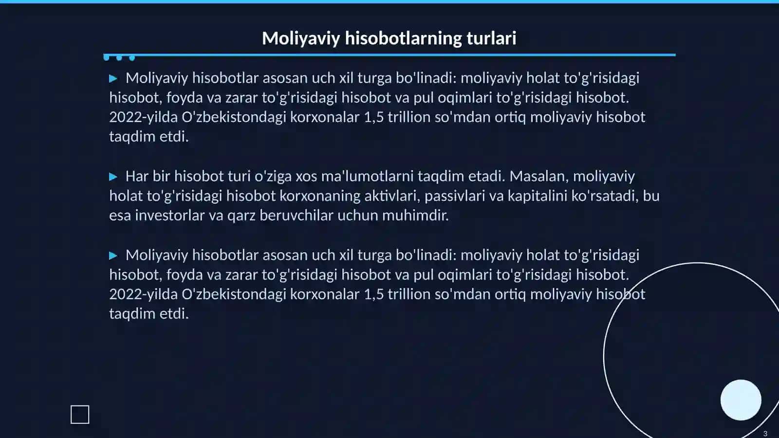Moliyaviy natijalar tahlili 3