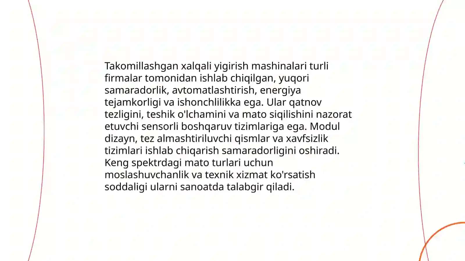 Turli firmalarning takomillashgan xalqali yigirish mashinalari 3