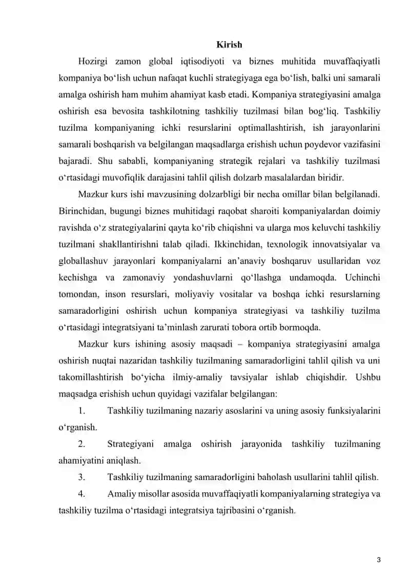 KOMPANIYA STRATEGIYASINI AMALGA OSHISHIR 3