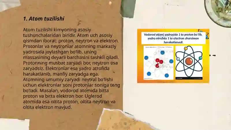 Atom fizikasi mavzular yuzasidan tahliliy taqdimot 3