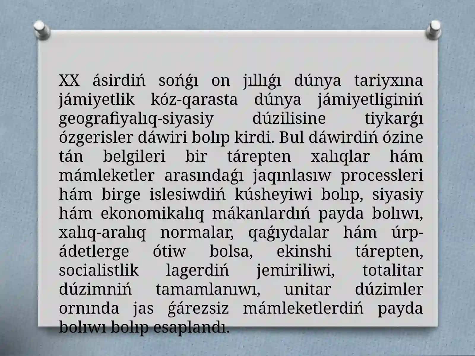 Bilimlendiriw tarawında ámelge asırılǵan reformalar 3