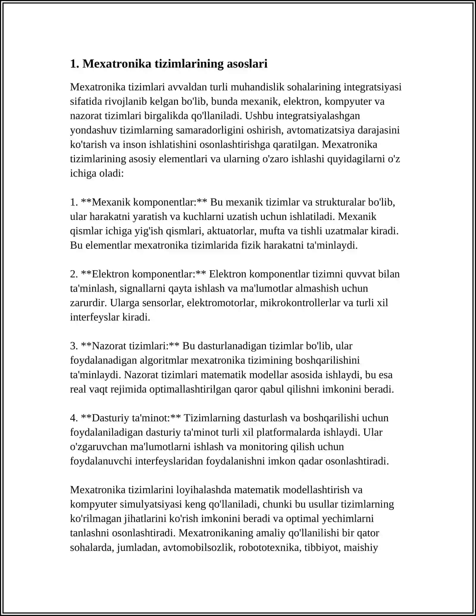 17.MAISHIY TEXNIKADA MEXATRONIK TIZIMLARDAN FOYDALANISH 3