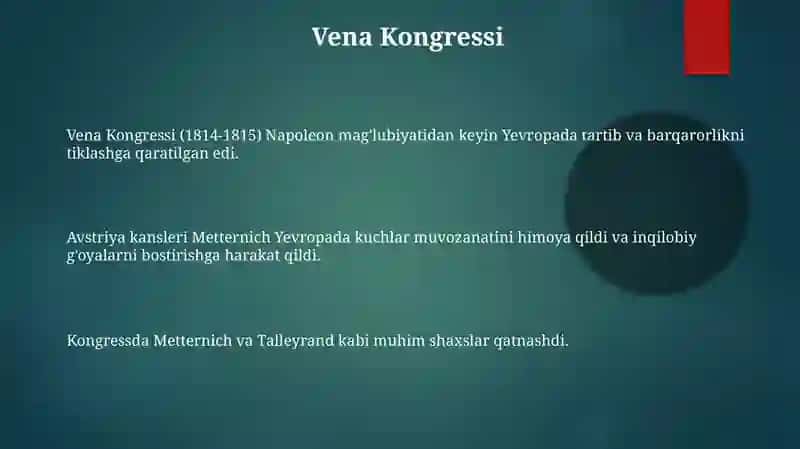 Vena Kongressi (Vena Congress) 3