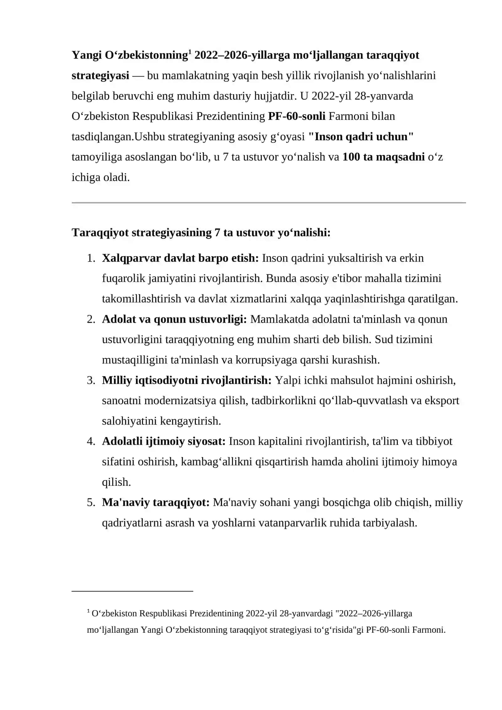 Yangi O'zbekiston Taraqqiyot Strategiyasi 3