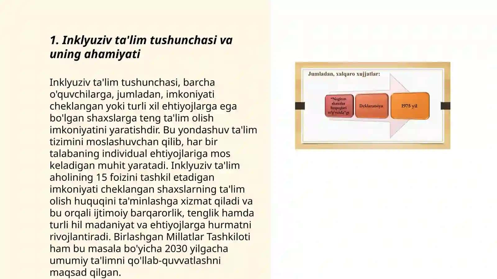 Inklyuziv taʼlimning huquqiy -meʼyoriy asoslari 3