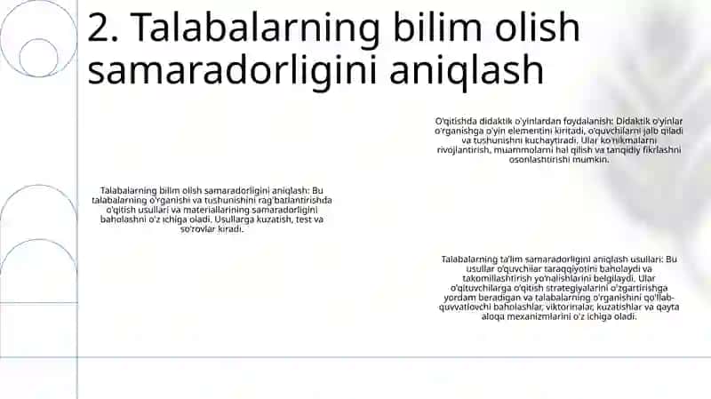 OʻQitishni Tashkil Qilishda Didaktik OʻYin Metodidan Foydalanish 3