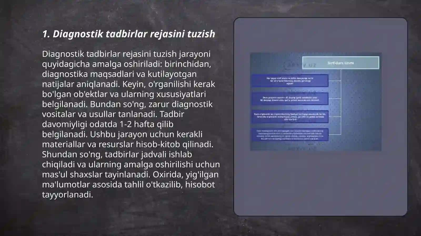 Diagnostik tadbirlarni o’tkazishga qo’yiadigan tashkiliy- pedagogik talablar 3