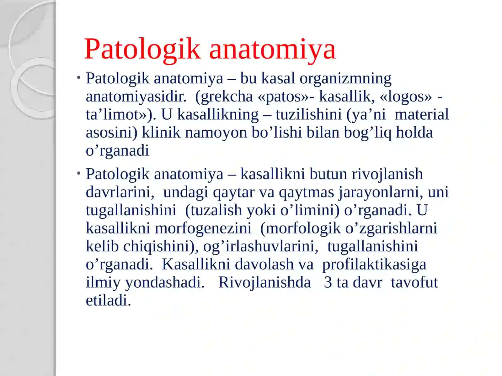 PATOLOGIYA. AUTOPSIYA, BIOPSIYA,VRACHLIK XATOSI 3