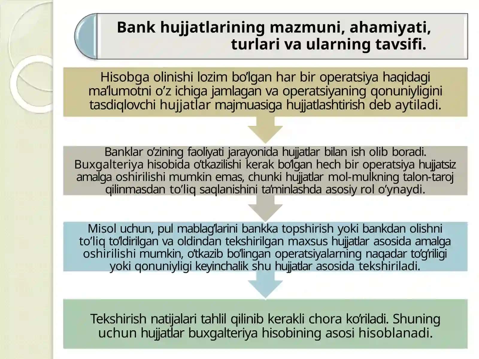 BANK HUJJATLARI VA HUJJATLAR AYLANISHI 3