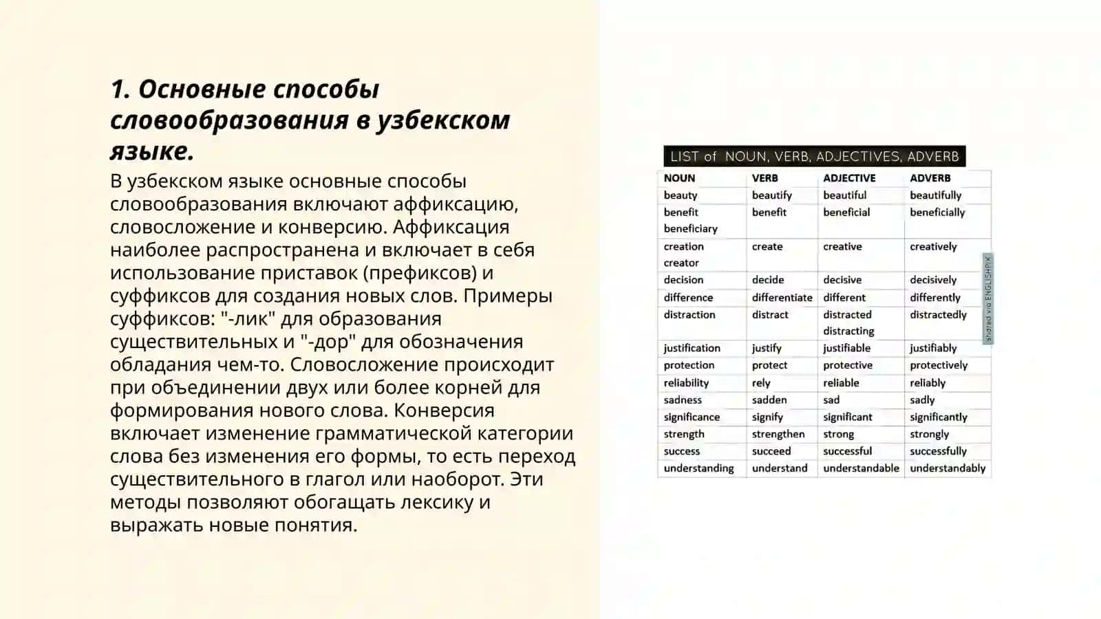 Способы образования имён существительных в узбекском языке 3