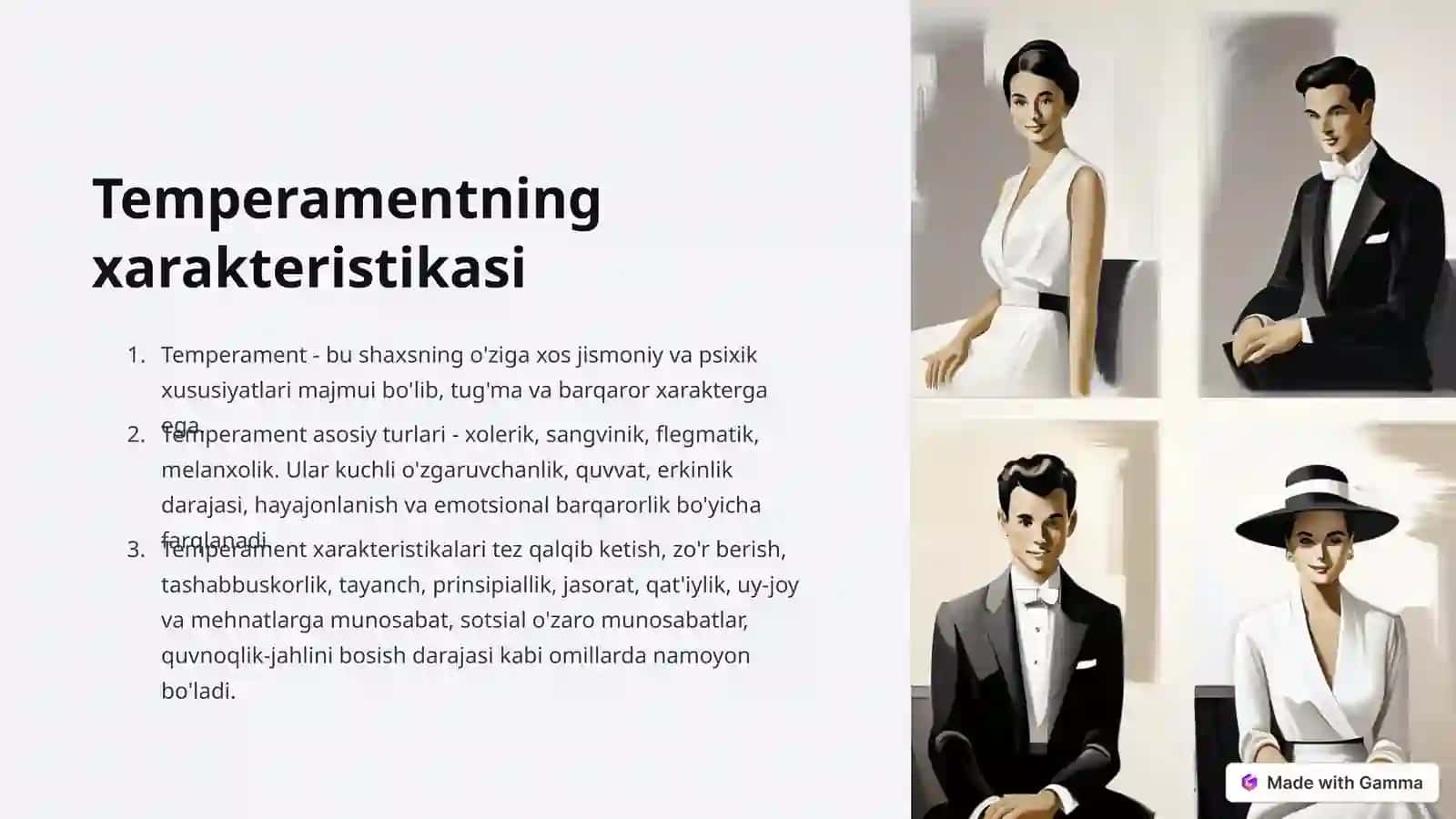 Temperament haqida umumiy tushuncha 3