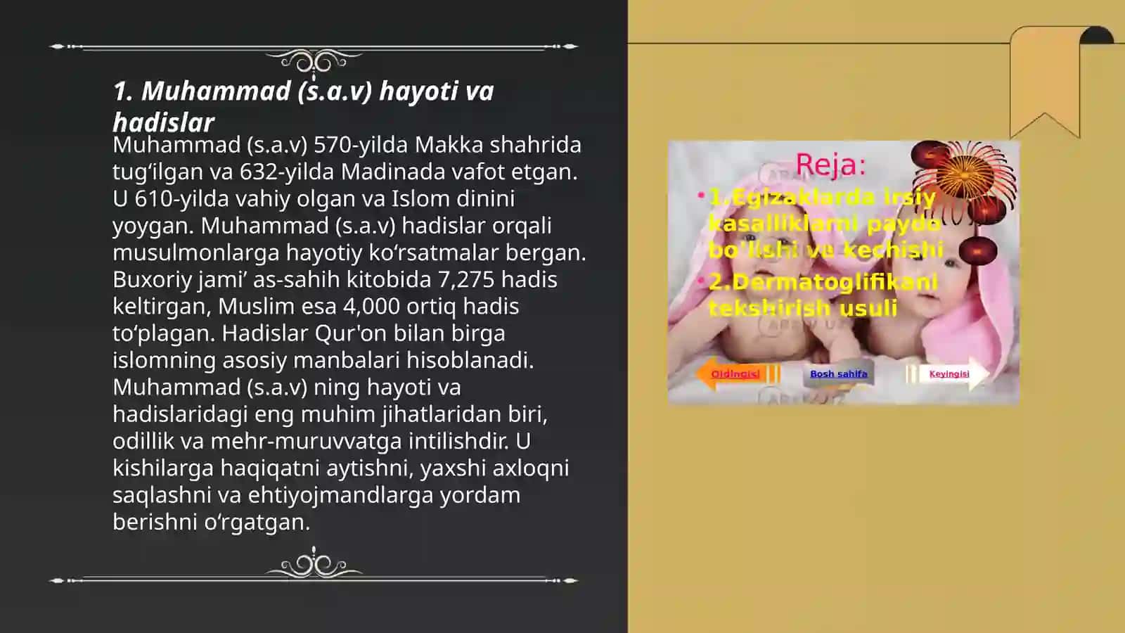 Hadislarning paydo boʻlishi 3