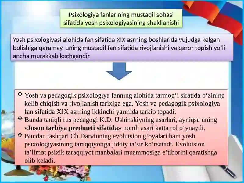 Yosh Psixologiya Fanining Tadqiqot Soxasi va Muammolari 3