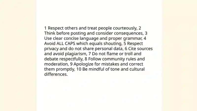 Internet knowledge: Etiquette and netiquette 3