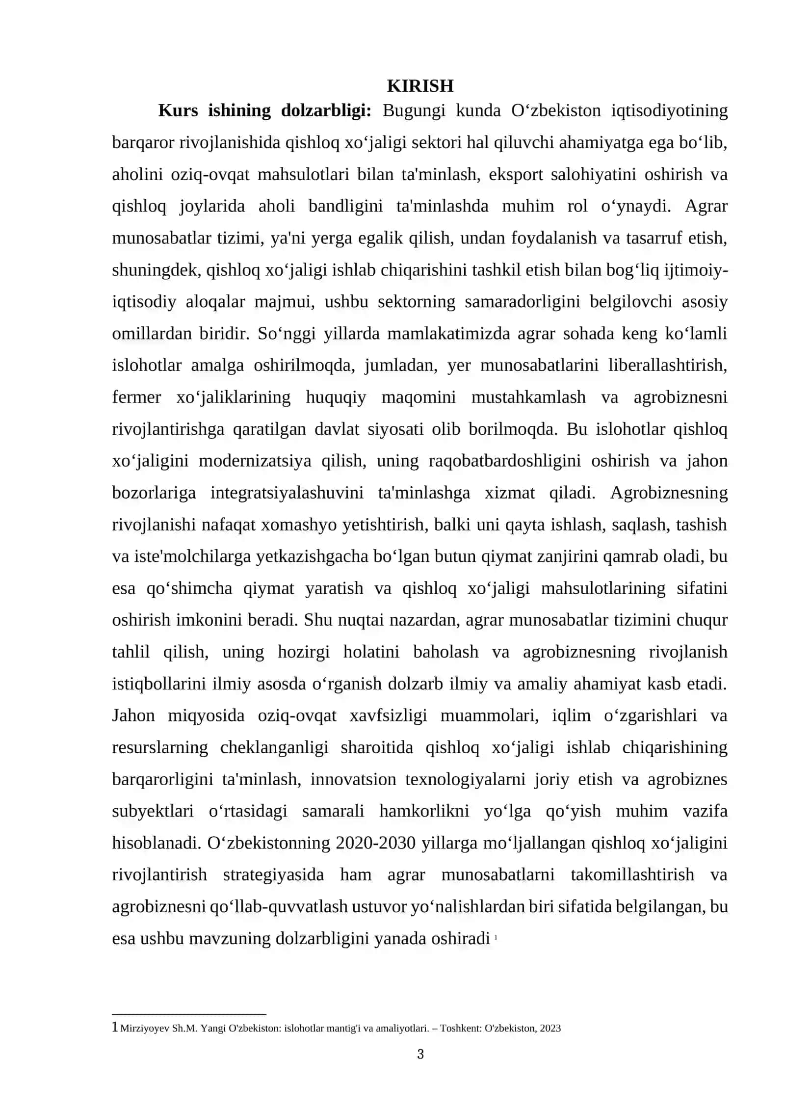 AGRAR MUNOSABATLAR TIZIMI VA AGROBIZNESNING RIVOJLANISH ISTIQBOLLARI 3