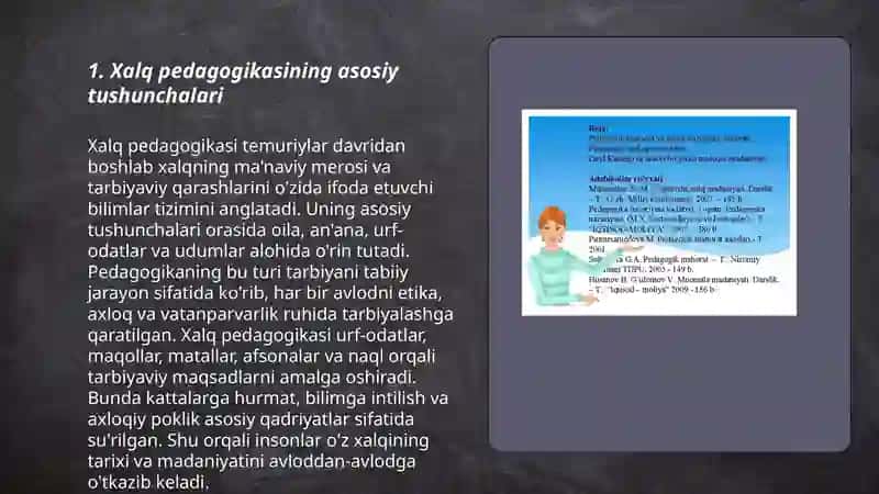 Xalq pedagogikasi va Oʻrta Osiyo buyuk mutafakkirlarning pedagogik gʻoyalari 3