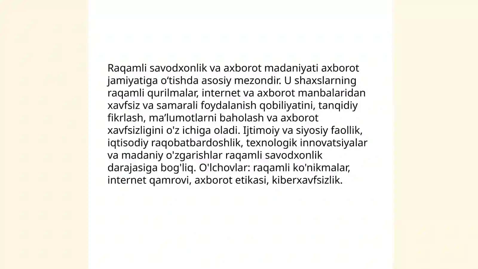 Raqamli savodxonlik va axborot madaniyati 3
