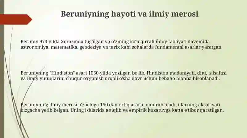 Abu Rayhon Beruniyning pedagogik qarashlari 3