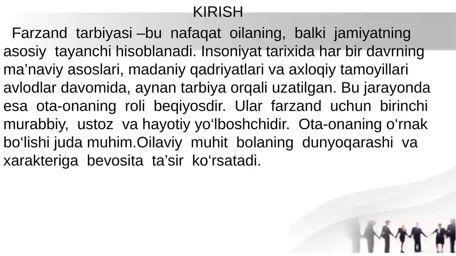 OILADA TARBIYA ASOSLARI 3