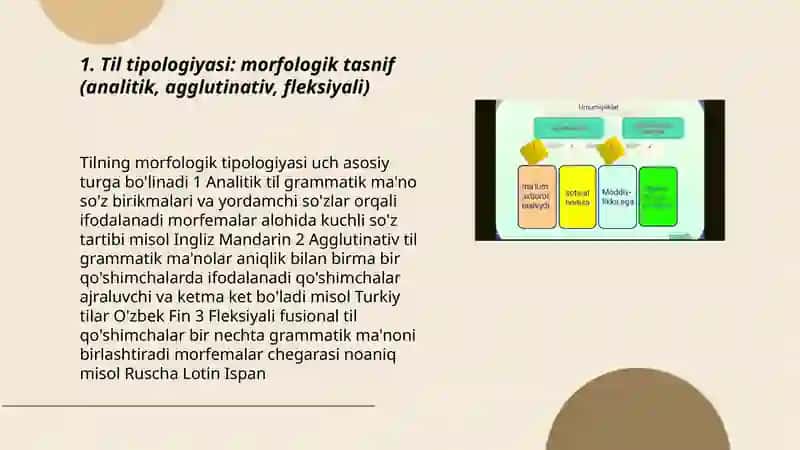 Tillarning tipologik tasnifi 3