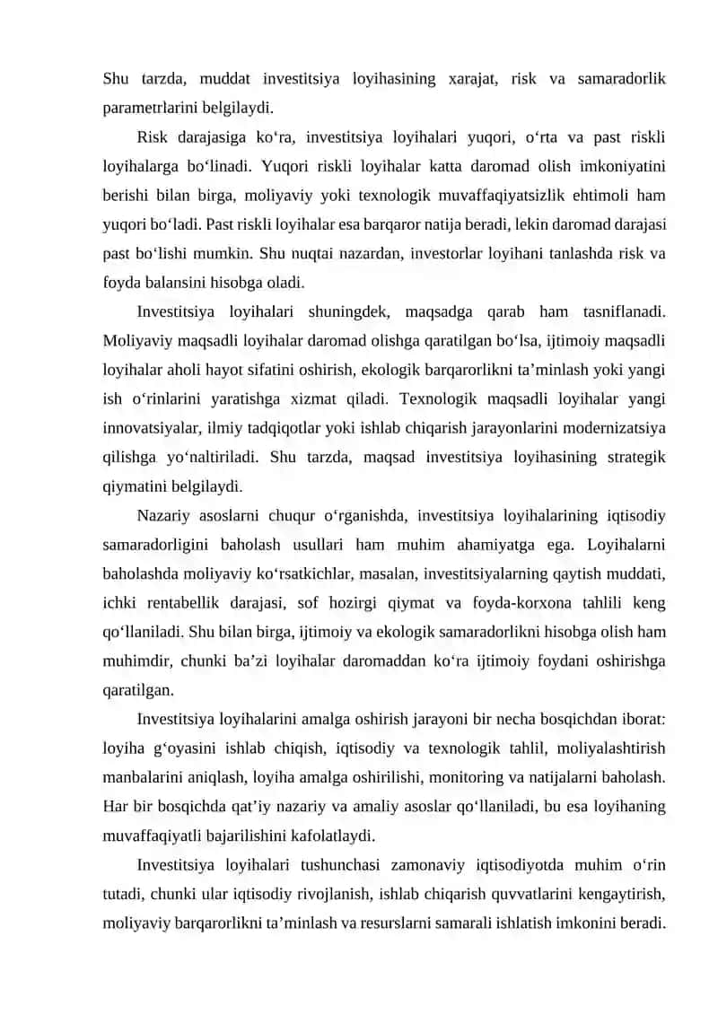 Investitsiya loyihalari va investitsiya dasturlari 3