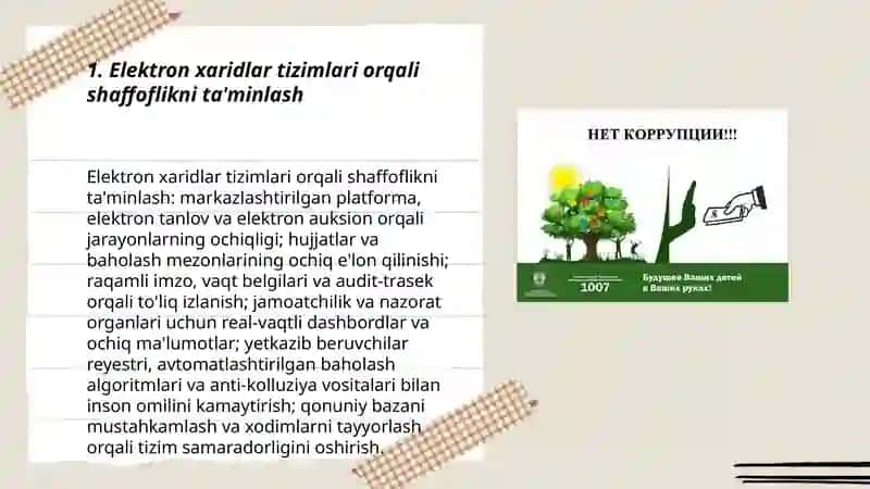 Davlat xaridlarida korrupsiyaga qarshi kurashishning zamonaviy usullari 3
