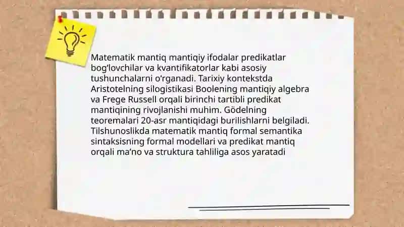 Matematik mantiq asoslari 3