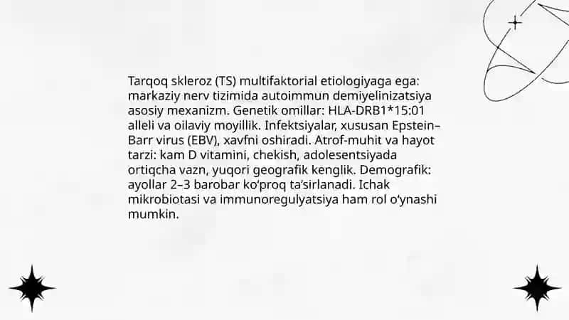 Asab tizimini demiyelinizatsiyali va degenerativ kasalliklari 3