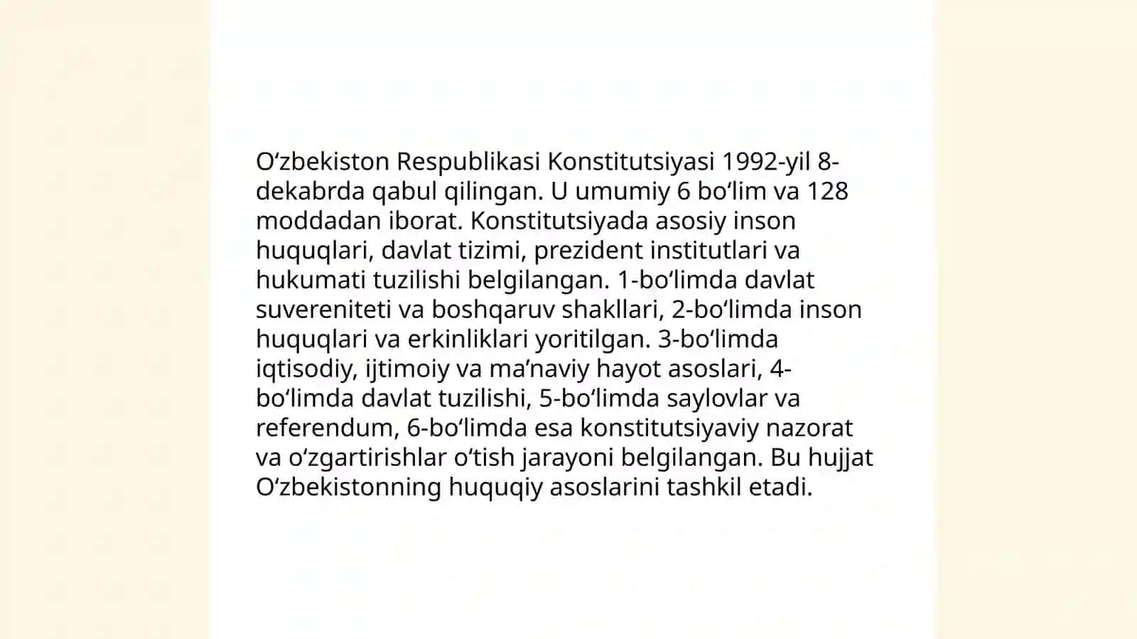 Yangi taxrirdagi O‘zbekiston Respublikasi Konstitutsiyasi- ijtimoiy davlatning huquqiy asosi 3