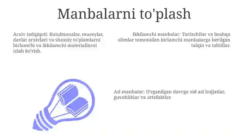 Tarixiy tadqiqotda umumfan uslublari 3