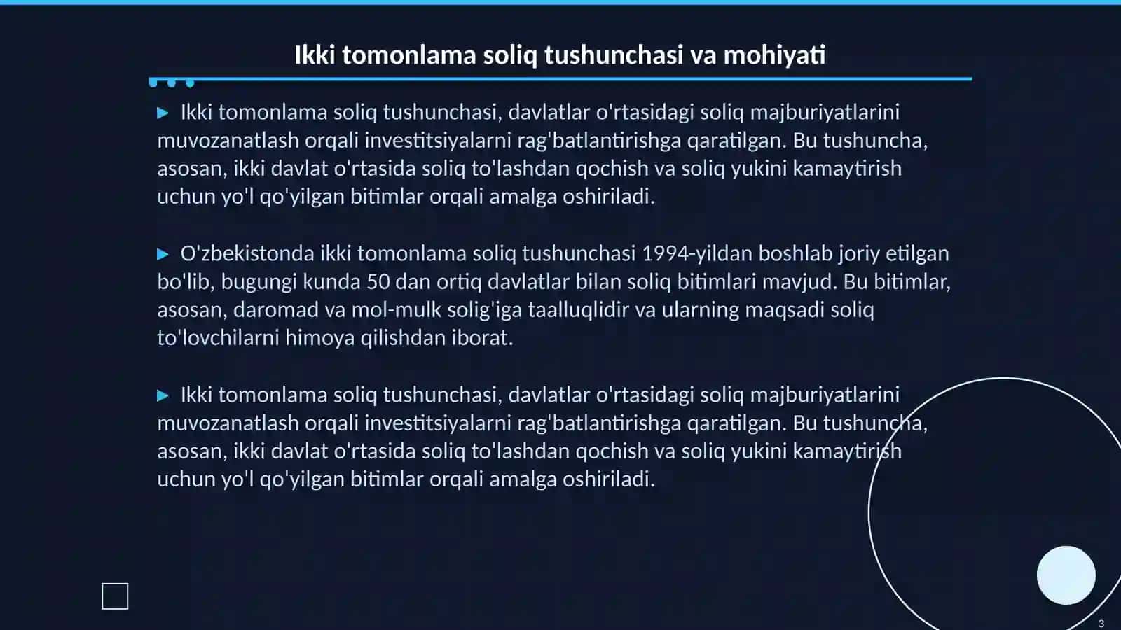 Ikki tomonlama soliq tushunchasi Oʼzbekiston va xorij tajribasida 3