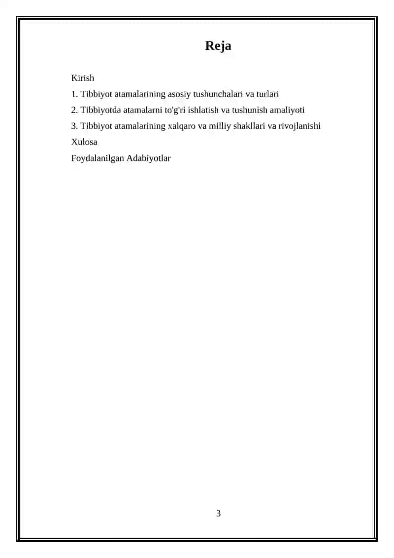 Tibbiyotda qollaniladigan atamalar 3