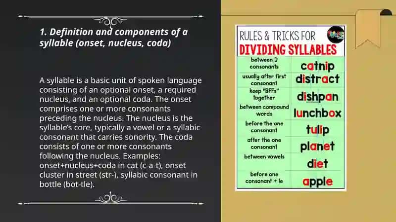 Syllable division and types of syllables 3