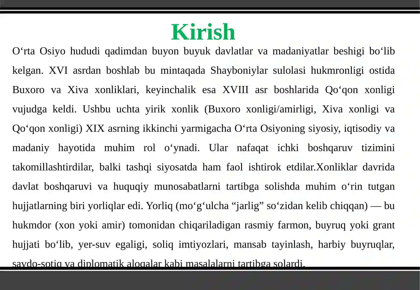 Oʻrta Osiyo xonliklari dagi yorliqlar 3