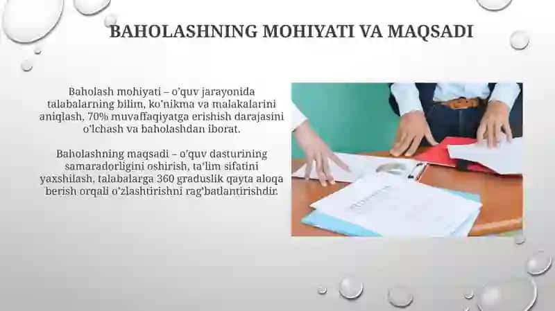 Baholashning asosiy tamoyillari 3