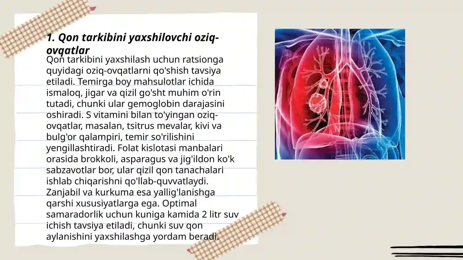 Sil kasalliklari va anemiya uchun parxez stollari 3