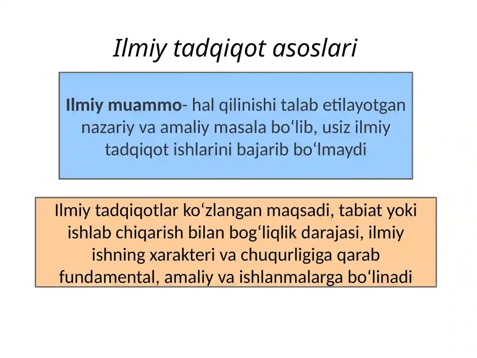 Ilmiy tadqiqot asoslari va mexanizmlari. Zamonaviy iqtisodiy paradigmalar 3
