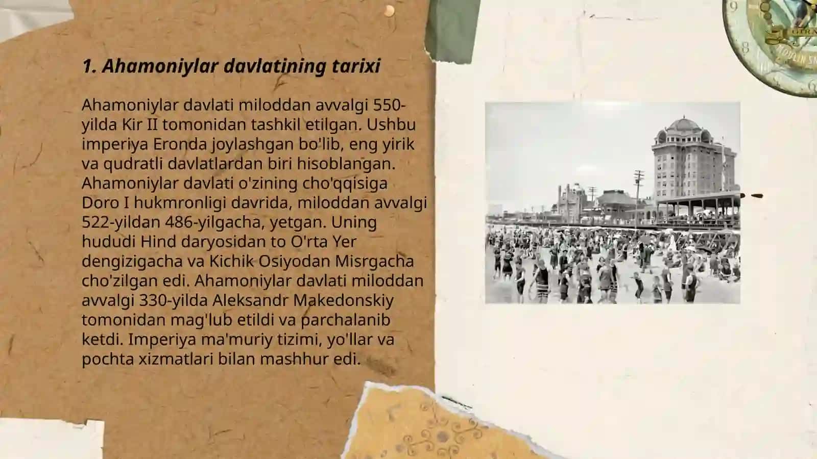 Ahamoniylar davlati va Eftallar davlatlari yaxshi va yomon tomonlari 3
