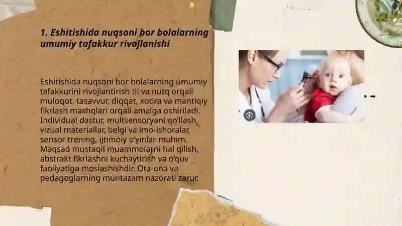 Eshitishida nuqsoni bor bolalarning tafakkurini rivojlantirish 3