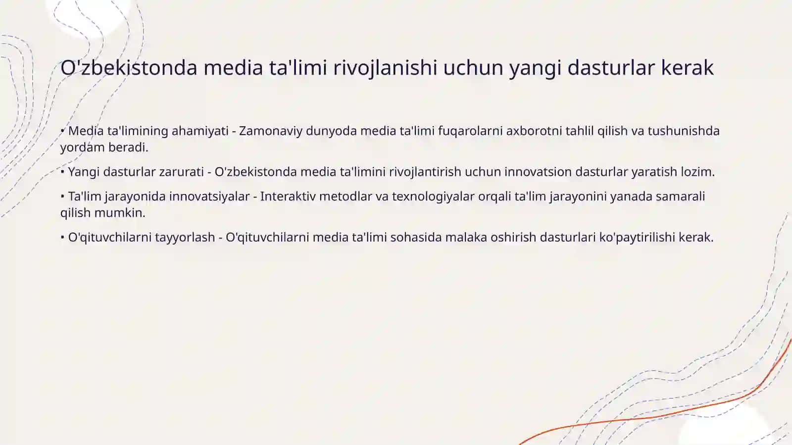 Xorijda va Oʻzbekistonda media taʼlim rivojlanishi. 3