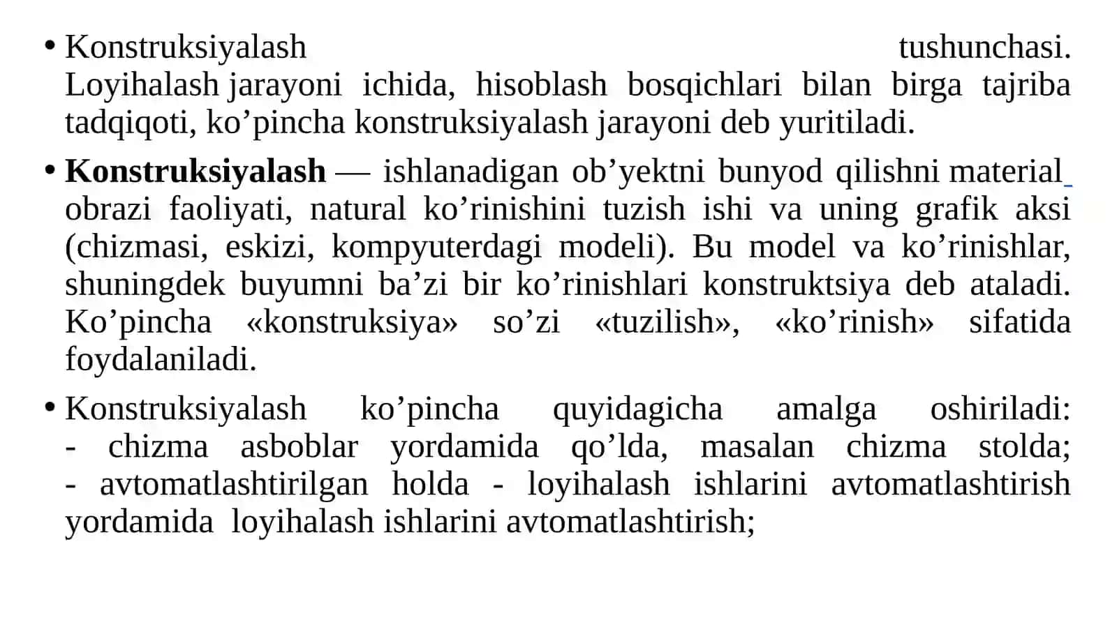 Qurilishda avtomatlashtirilgan loyihalash tizimlari (AutoCAD) 3