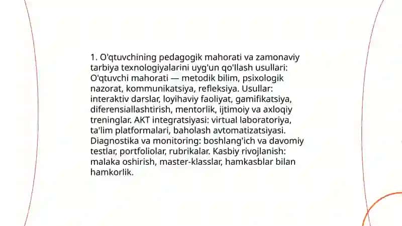 Tarbiya texnalogiyalari va pedagogik mahorat 3