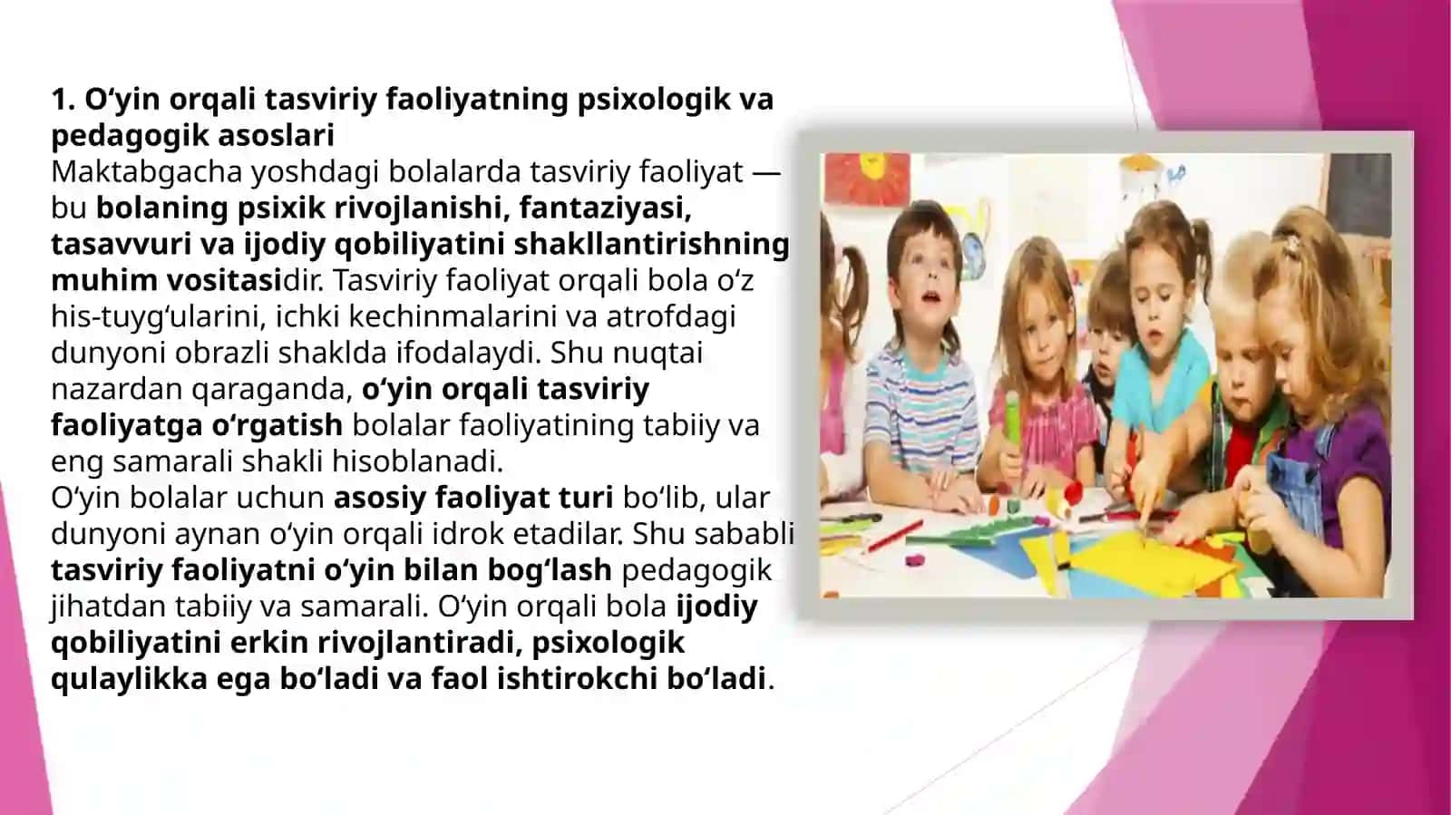 O‘yin orqali tasviriy faoliyatga o‘rgatish 3