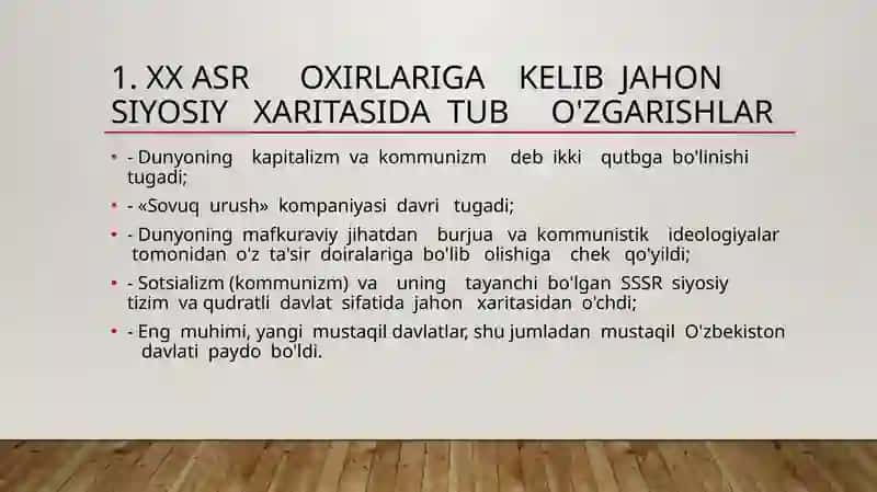 O’ZBEKISTON VA JAHON HAMJAMIYATI 3