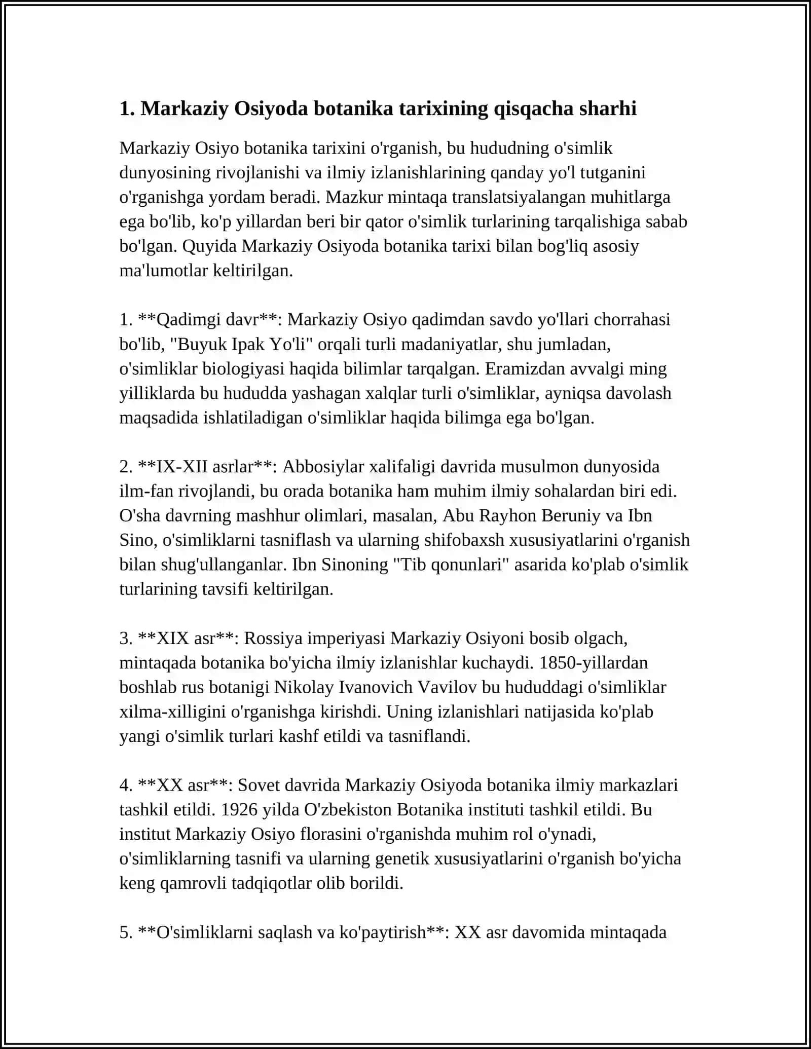MARKAZIY OSIYODA BOTANIKA FANINING RIVOJLANISHI 3