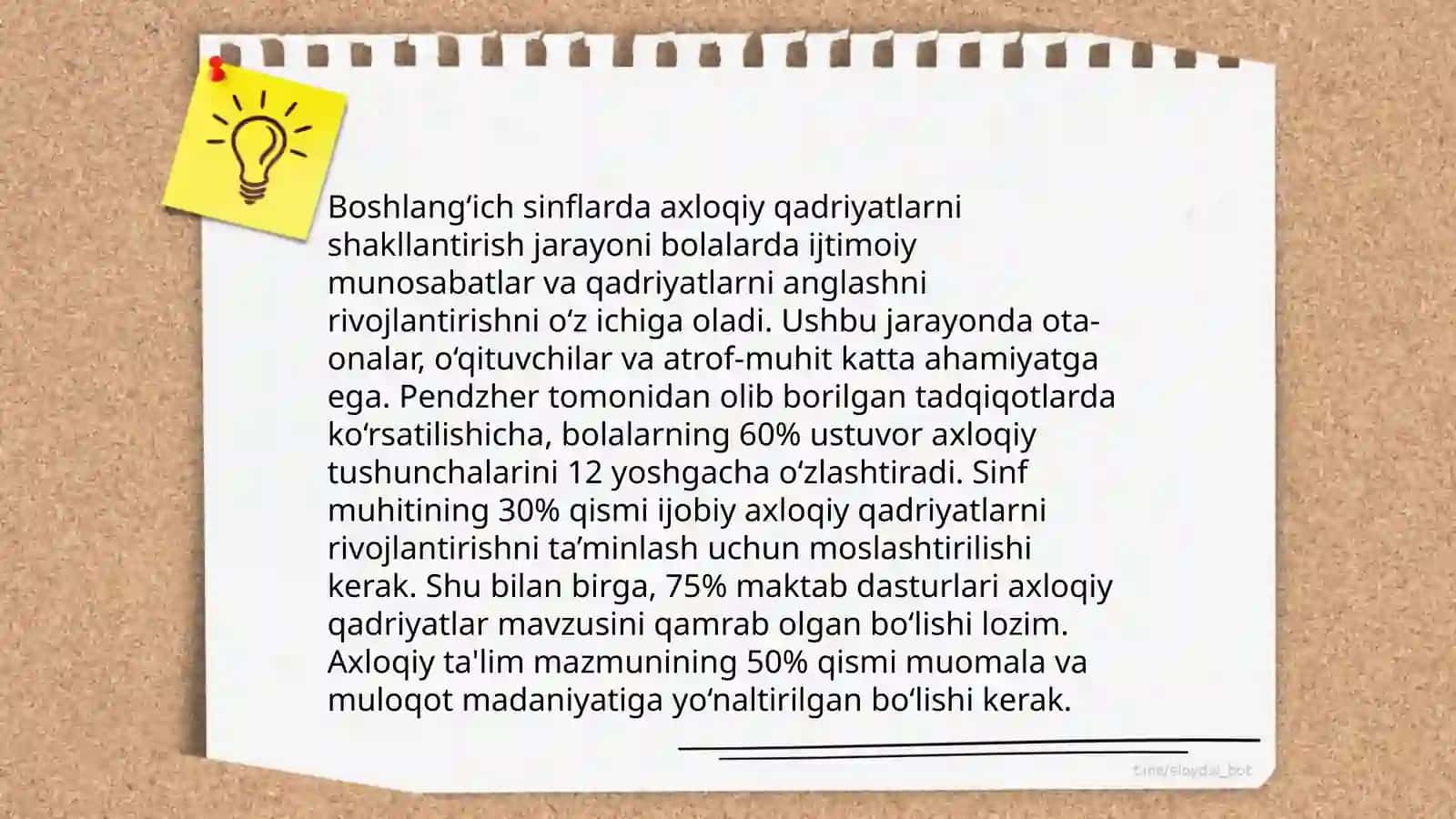 Boshlang'ich ta'limda tarbiya turlari 3