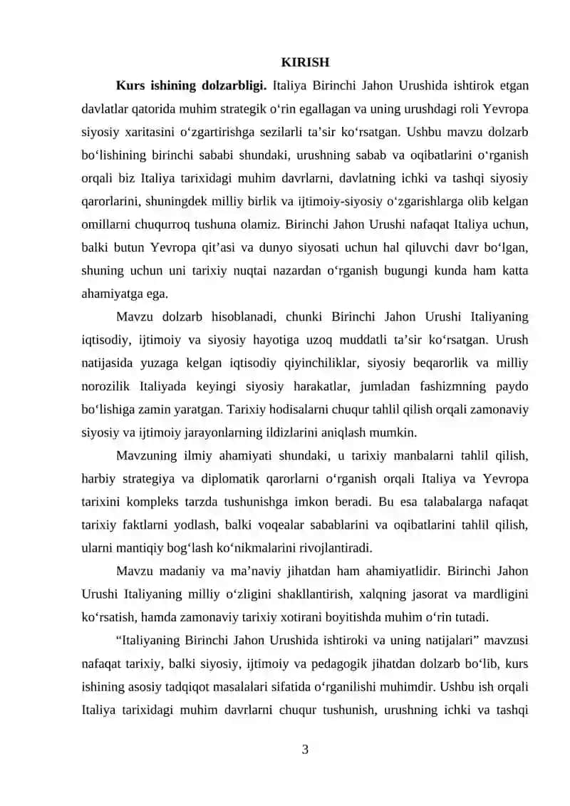 Italiyaning birinchi jahon urishida ishtiroki va uning natijalari 3